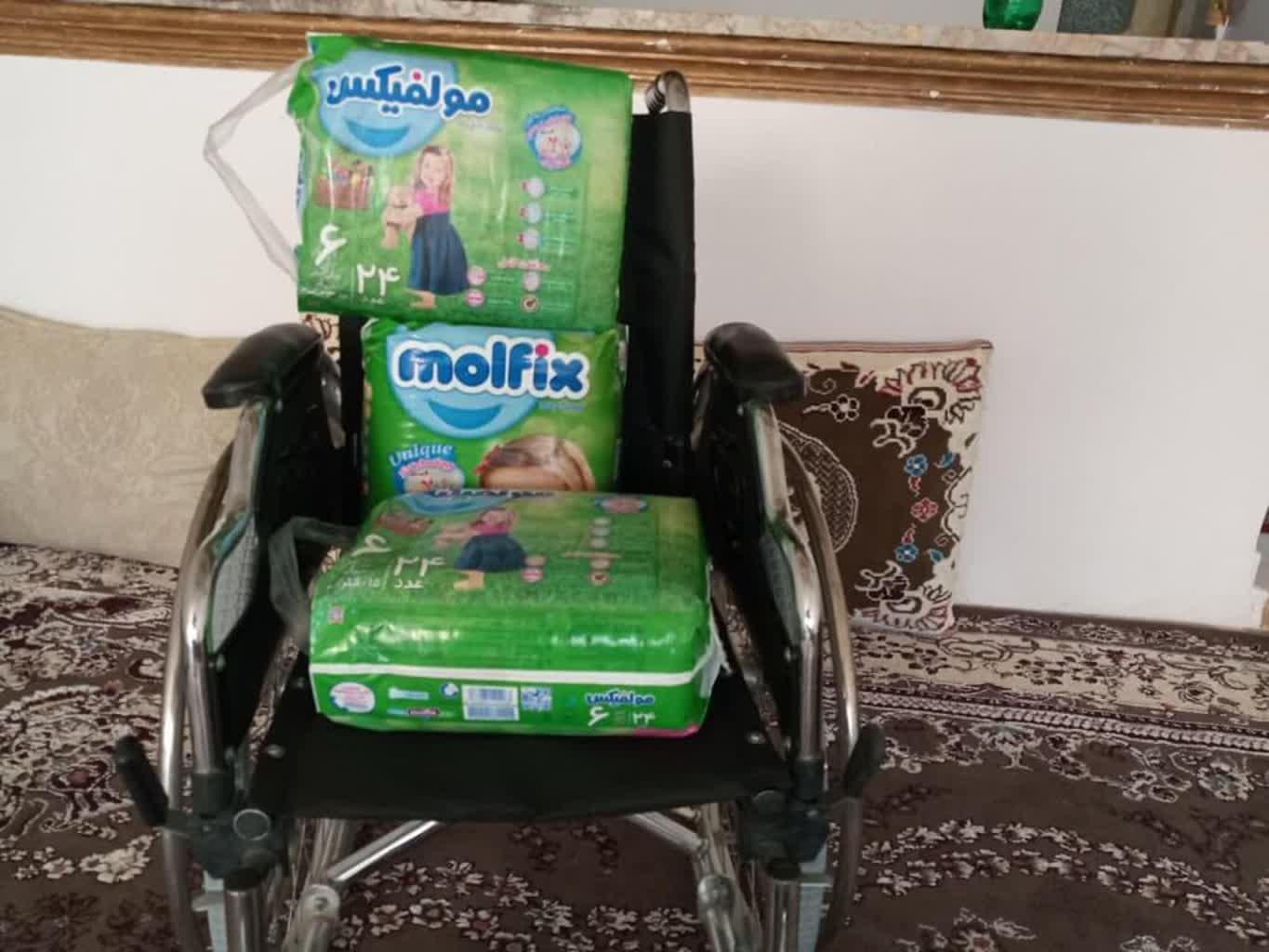 نیاز تکمیل شده و برآورده شده ویلچر